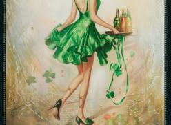 Quintessentially Irish Woman in Green Dress